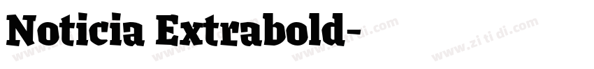 Noticia Extrabold字体转换